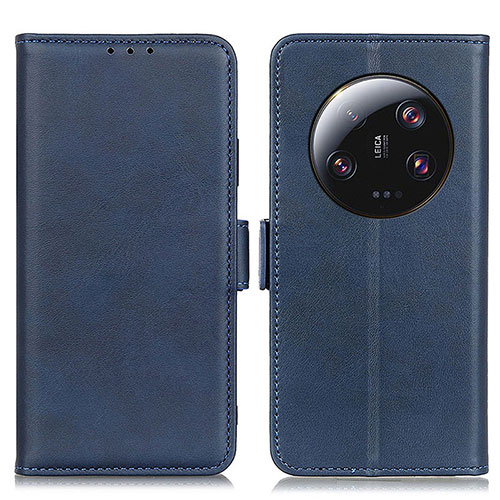 Leather Case Stands Flip Cover Holder M15L for Xiaomi Mi 13 Ultra 5G Blue