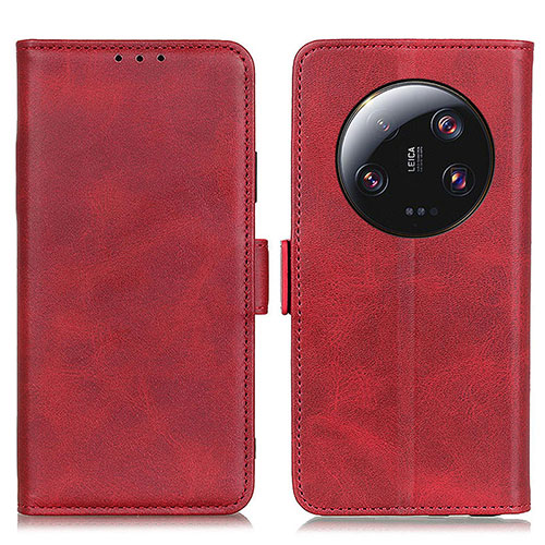 Leather Case Stands Flip Cover Holder M15L for Xiaomi Mi 13 Ultra 5G Red