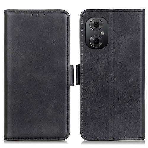 Leather Case Stands Flip Cover Holder M15L for Xiaomi Poco M4 5G Black