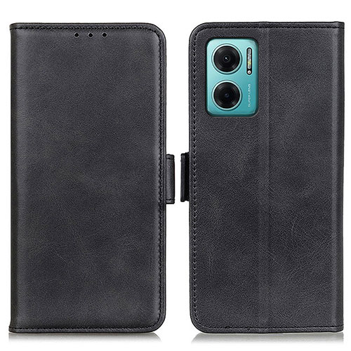 Leather Case Stands Flip Cover Holder M15L for Xiaomi Redmi 10 Prime Plus 5G Black