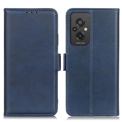 Leather Case Stands Flip Cover Holder M15L for Xiaomi Redmi 11 Prime 4G Blue