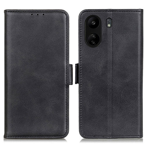 Leather Case Stands Flip Cover Holder M15L for Xiaomi Redmi 13C Black