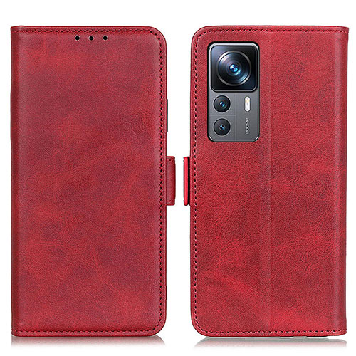 Leather Case Stands Flip Cover Holder M15L for Xiaomi Redmi K50 Ultra 5G Red