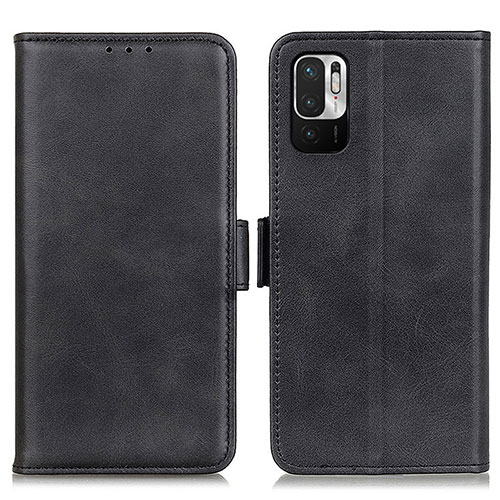 Leather Case Stands Flip Cover Holder M15L for Xiaomi Redmi Note 10 JE 5G Black