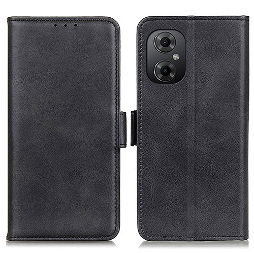 Leather Case Stands Flip Cover Holder M15L for Xiaomi Redmi Note 12R Pro 5G Black