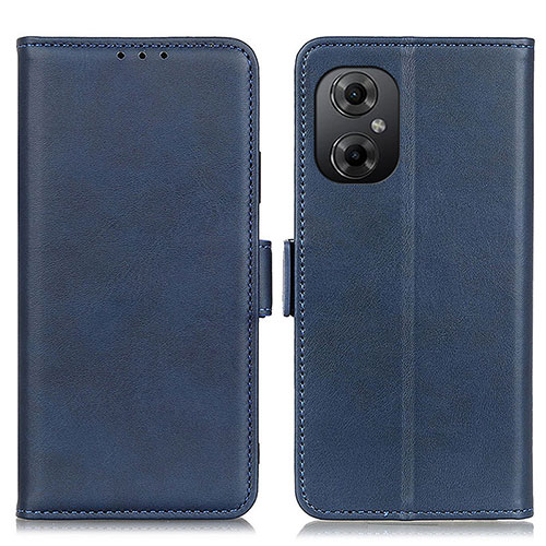 Leather Case Stands Flip Cover Holder M15L for Xiaomi Redmi Note 12R Pro 5G Blue