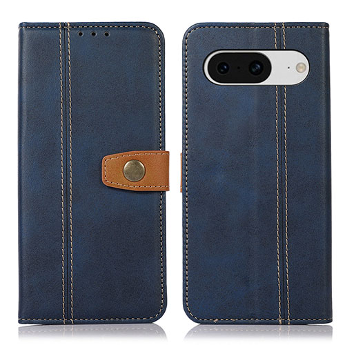 Leather Case Stands Flip Cover Holder M16L for Google Pixel 8 5G Blue