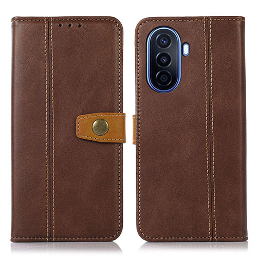 Leather Case Stands Flip Cover Holder M16L for Huawei Enjoy 50 Brown