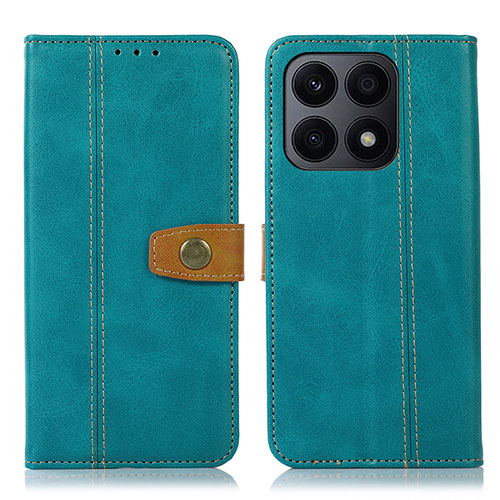 Leather Case Stands Flip Cover Holder M16L for Huawei Honor X8a 4G Green