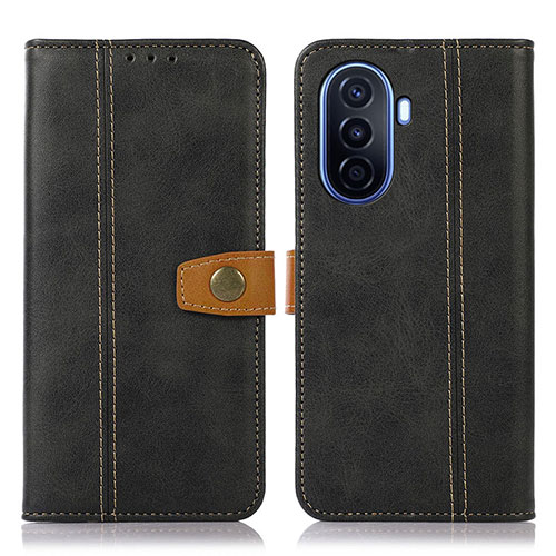 Leather Case Stands Flip Cover Holder M16L for Huawei Nova Y70 Black