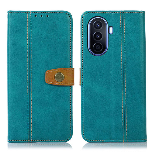 Leather Case Stands Flip Cover Holder M16L for Huawei Nova Y71 Green