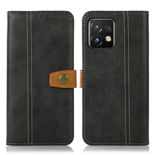 Leather Case Stands Flip Cover Holder M16L for Motorola Moto Edge 40 Pro 5G Black