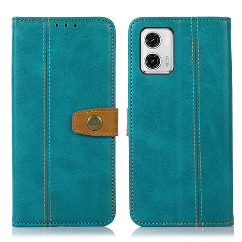 Leather Case Stands Flip Cover Holder M16L for Motorola Moto G73 5G Green