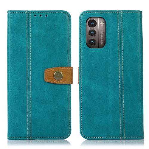 Leather Case Stands Flip Cover Holder M16L for Nokia G11 Green