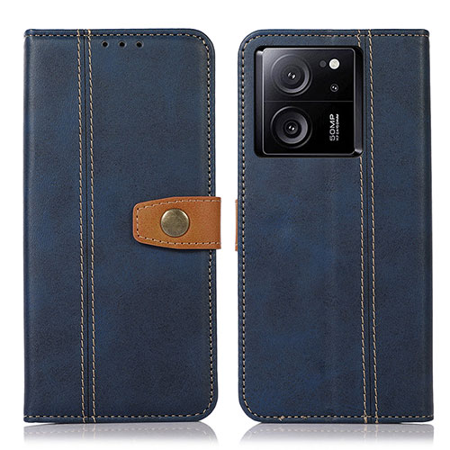 Leather Case Stands Flip Cover Holder M16L for Xiaomi Mi 13T Pro 5G Blue