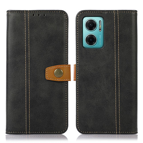 Leather Case Stands Flip Cover Holder M16L for Xiaomi Redmi 11 Prime 5G Black