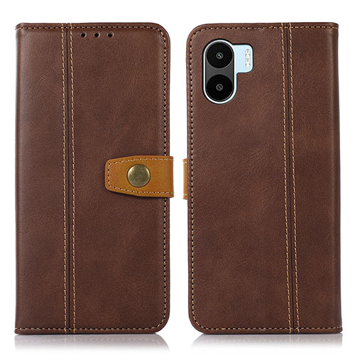 Leather Case Stands Flip Cover Holder M16L for Xiaomi Redmi A1 Brown