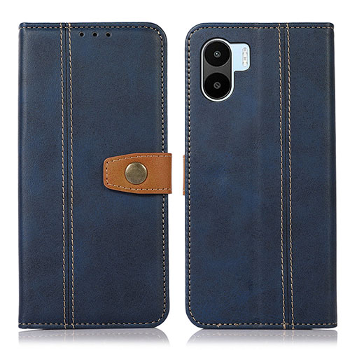 Leather Case Stands Flip Cover Holder M16L for Xiaomi Redmi A2 Plus Blue