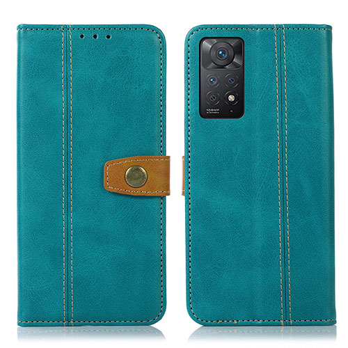 Leather Case Stands Flip Cover Holder M16L for Xiaomi Redmi Note 11 Pro 4G Green