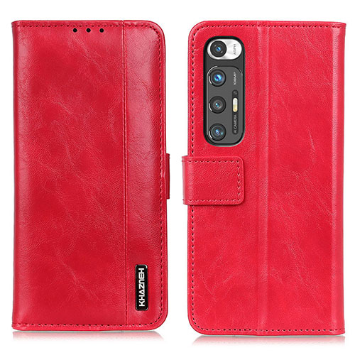 Leather Case Stands Flip Cover Holder ML11 for Xiaomi Mi 10S 5G Red