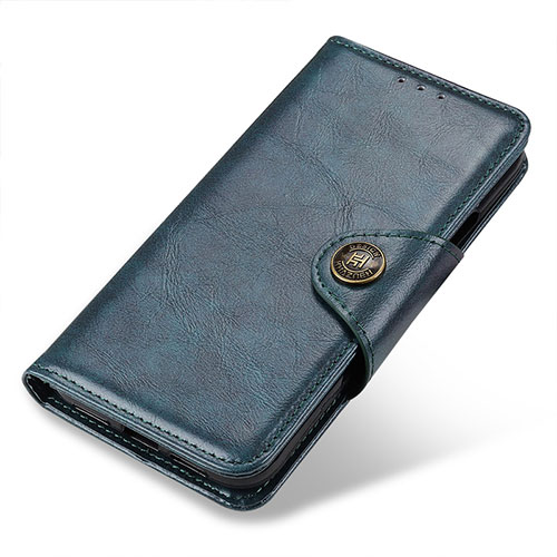 Leather Case Stands Flip Cover Holder ML12 for Huawei Nova 8i Blue