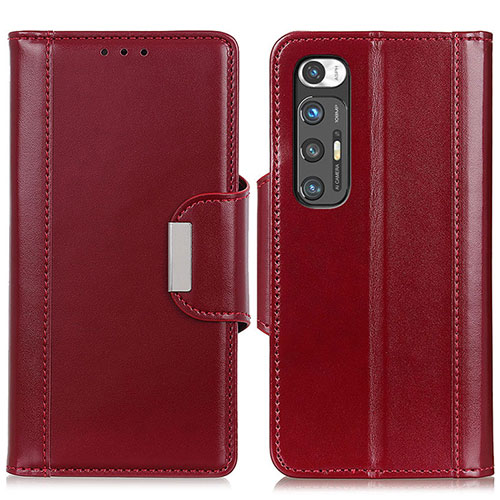 Leather Case Stands Flip Cover Holder ML13 for Xiaomi Mi 10S 5G Red