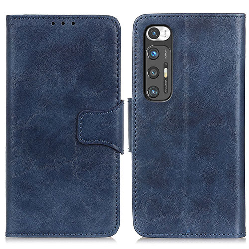 Leather Case Stands Flip Cover Holder ML2 for Xiaomi Mi 10S 5G Blue