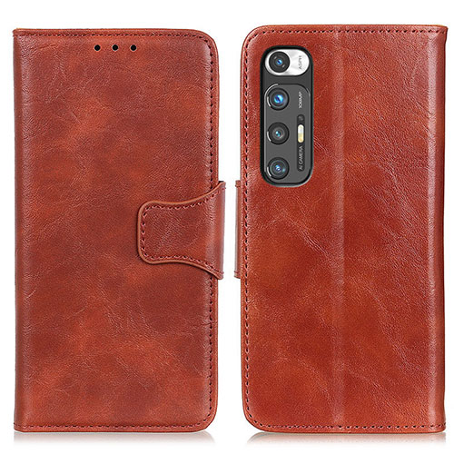 Leather Case Stands Flip Cover Holder ML2 for Xiaomi Mi 10S 5G Brown