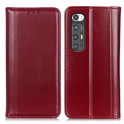 Leather Case Stands Flip Cover Holder ML5 for Xiaomi Mi 10S 5G Red