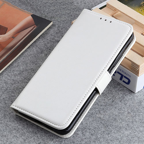 Leather Case Stands Flip Cover Holder ML7 for Huawei Nova 8i White