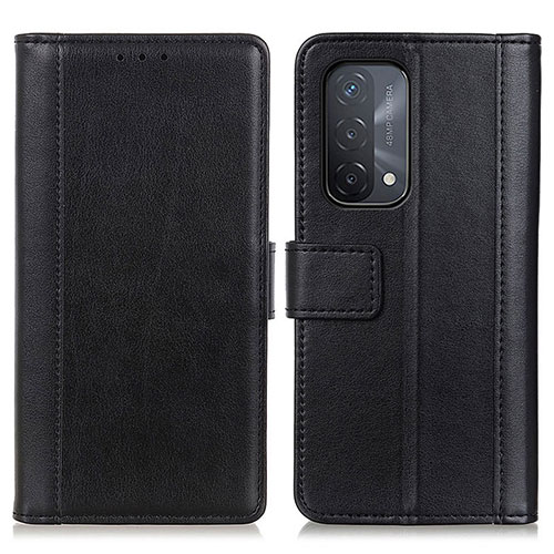 Leather Case Stands Flip Cover Holder N02P for OnePlus Nord N200 5G Black