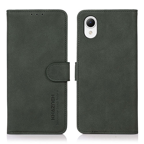 Leather Case Stands Flip Cover Holder N02P for Samsung Galaxy A23 5G SC-56C Green