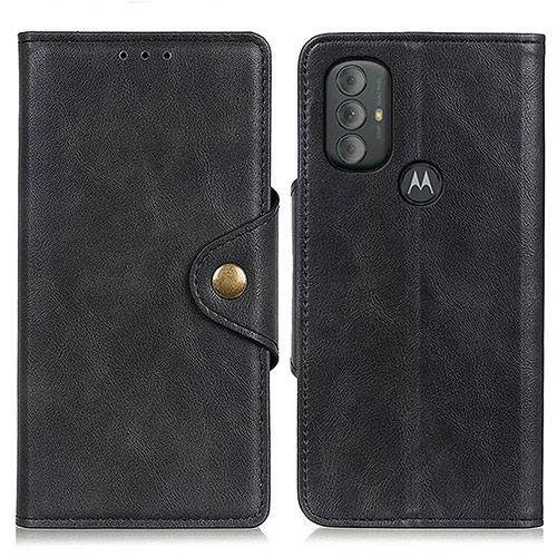 Leather Case Stands Flip Cover Holder N03P for Motorola Moto G Play Gen 2 Black