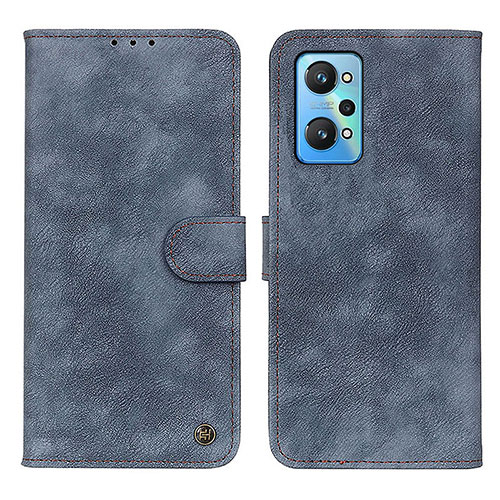 Leather Case Stands Flip Cover Holder N03P for Realme GT2 5G Blue