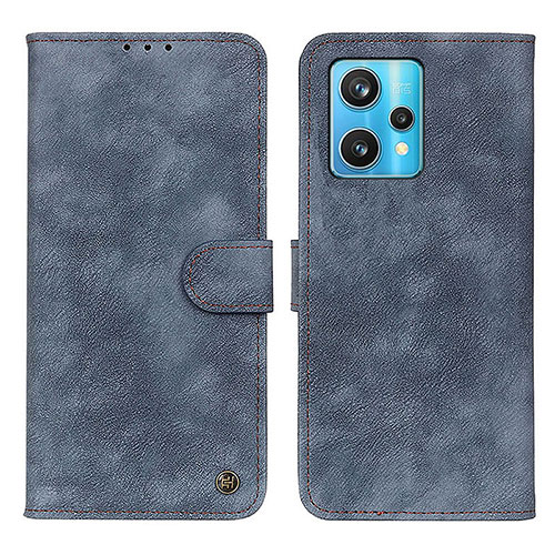 Leather Case Stands Flip Cover Holder N03P for Realme Narzo 50 Pro 5G Blue