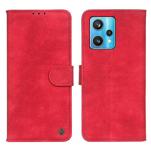 Leather Case Stands Flip Cover Holder N03P for Realme Narzo 50 Pro 5G Red