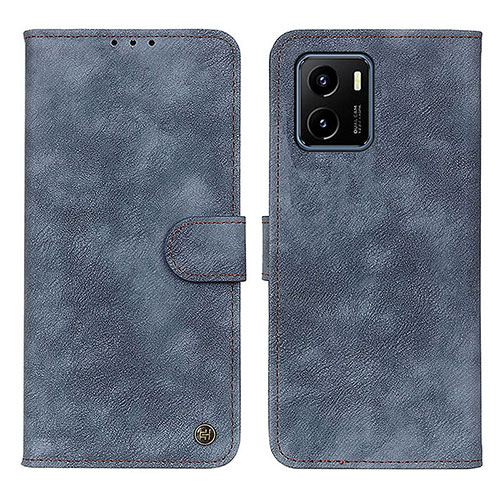 Leather Case Stands Flip Cover Holder N03P for Vivo Y01A Blue