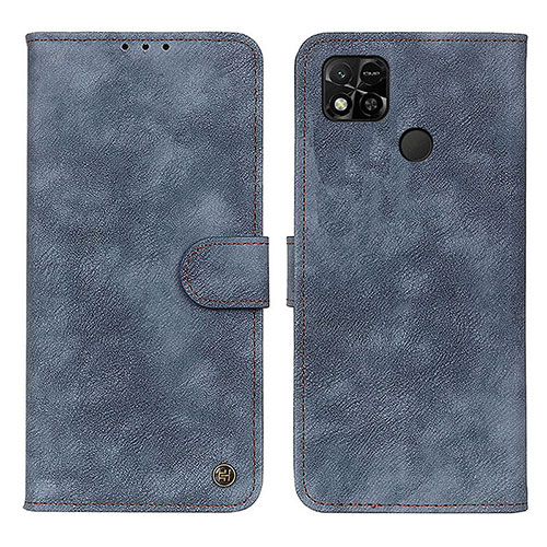 Leather Case Stands Flip Cover Holder N03P for Xiaomi POCO C31 Blue