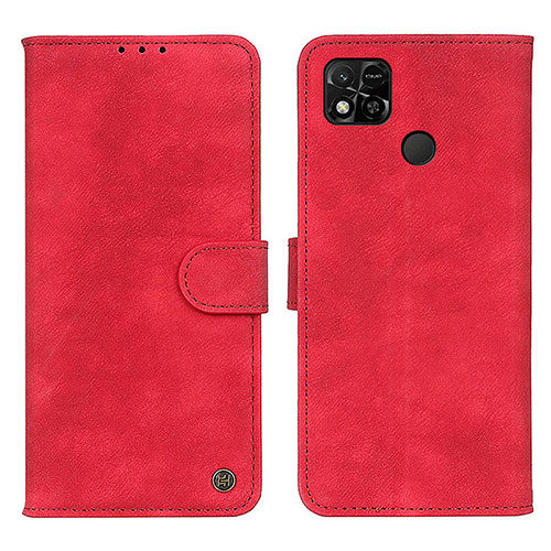 Leather Case Stands Flip Cover Holder N03P for Xiaomi POCO C31 Red