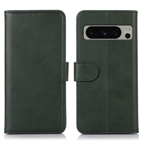 Leather Case Stands Flip Cover Holder N04P for Google Pixel 8 Pro 5G Green
