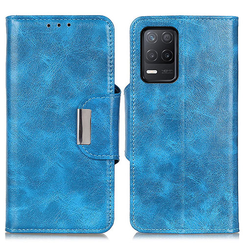 Leather Case Stands Flip Cover Holder N04P for Realme 8 5G Sky Blue