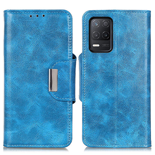 Leather Case Stands Flip Cover Holder N04P for Realme 9 5G India Sky Blue