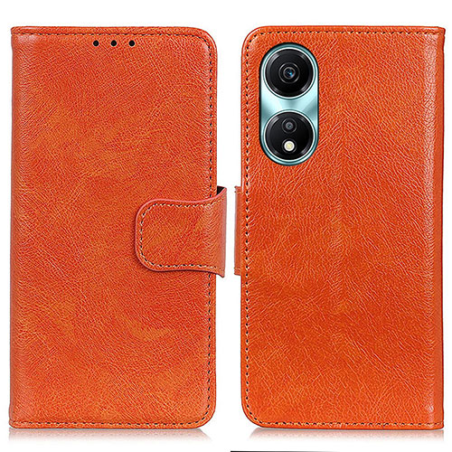 Leather Case Stands Flip Cover Holder N05P for Huawei Honor X5 Plus Orange