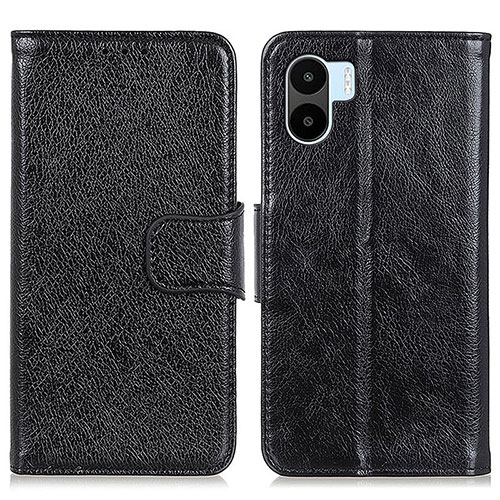 Leather Case Stands Flip Cover Holder N05P for Xiaomi Redmi A1 Black