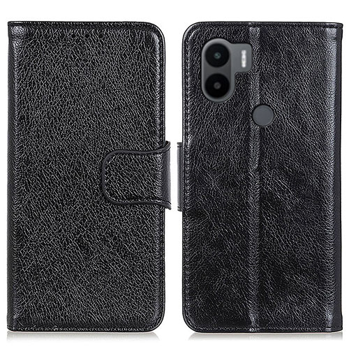 Leather Case Stands Flip Cover Holder N05P for Xiaomi Redmi A1 Plus Black