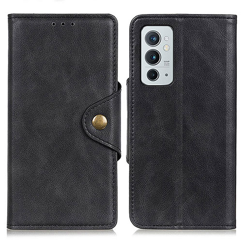 Leather Case Stands Flip Cover Holder N06P for OnePlus 9RT 5G Black