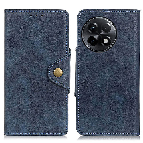 Leather Case Stands Flip Cover Holder N06P for OnePlus Ace 2 Pro 5G Blue