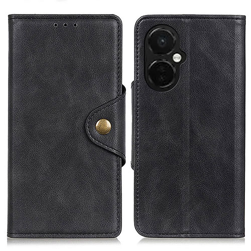 Leather Case Stands Flip Cover Holder N06P for Oppo K11x 5G Black