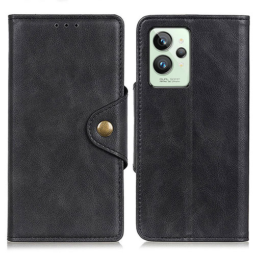 Leather Case Stands Flip Cover Holder N06P for Realme GT2 Pro 5G Black