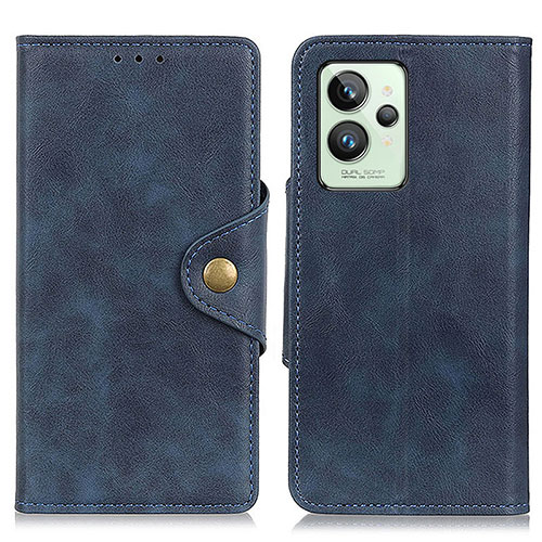 Leather Case Stands Flip Cover Holder N06P for Realme GT2 Pro 5G Blue